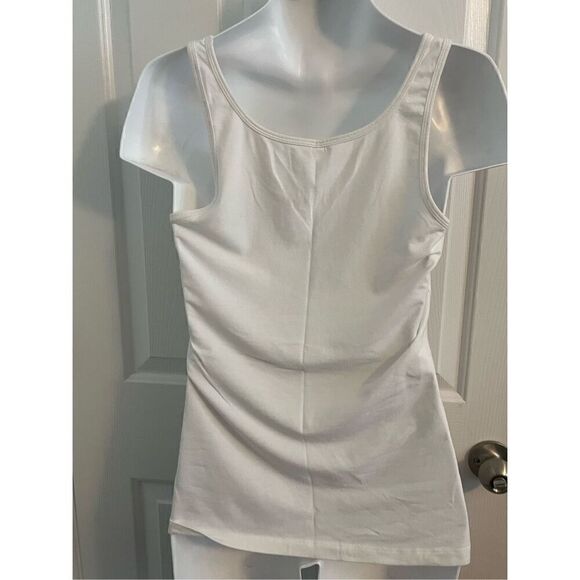 COPY - Ft. Lauderdale White Crisp Stretchy Tank Top. Size Medium - Picture 6 of 6